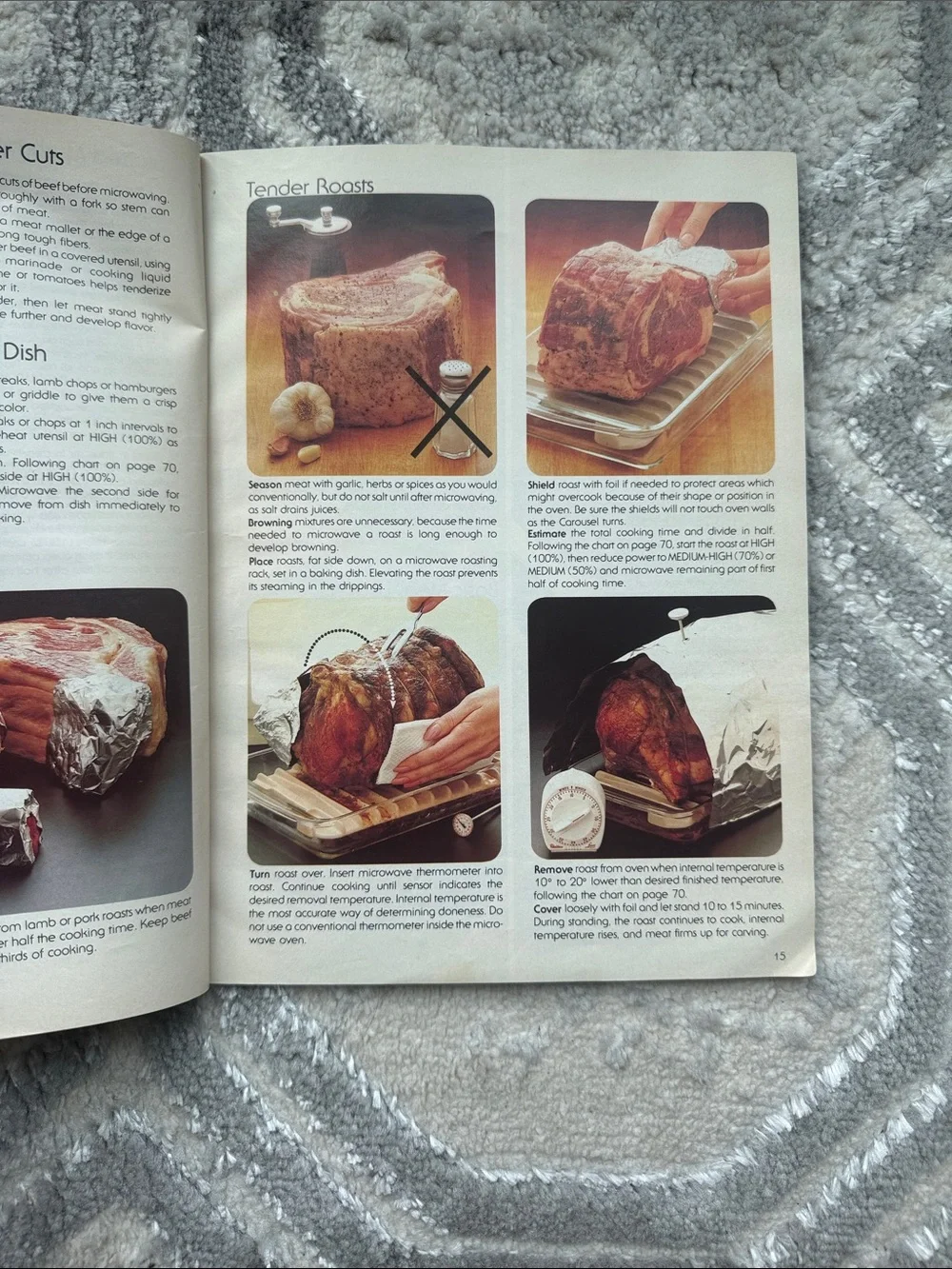 SHARP Carousel Microwave Cook Book - Black Cover